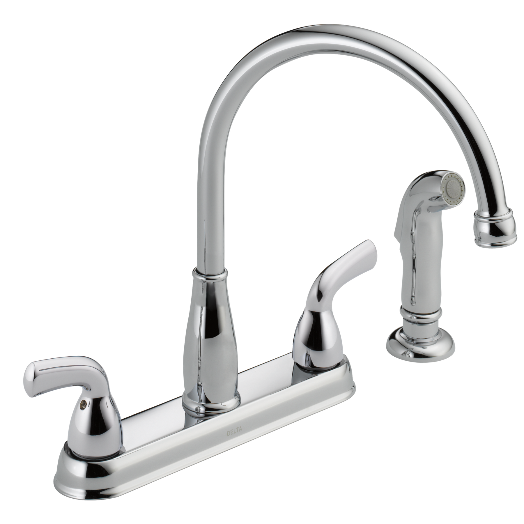 Two Handle Kitchen Faucet with Spray in Chrome B2418LF — image 1