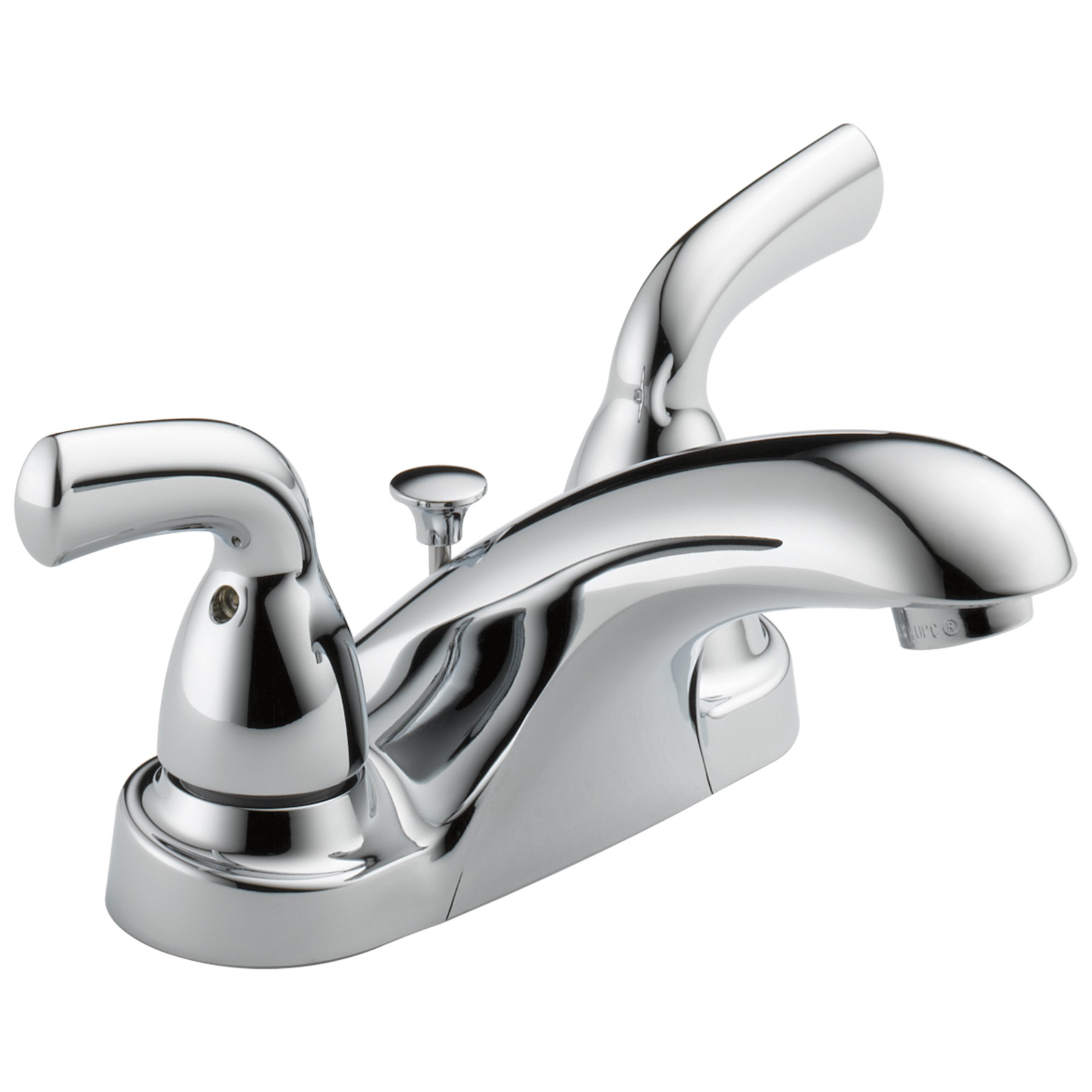 Two Handle Centerset Bathroom Faucet in Chrome