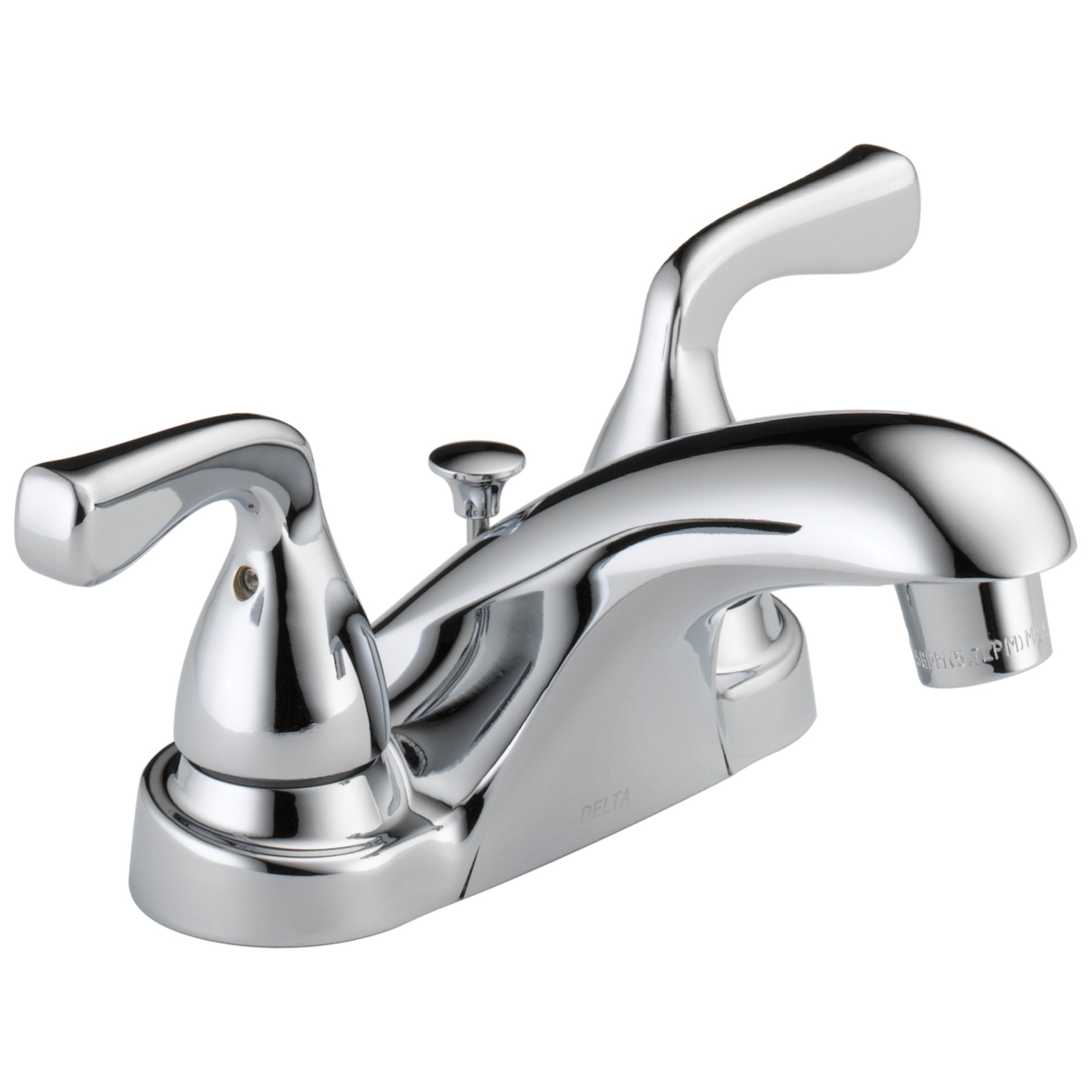 Two Handle Centerset Bathroom Faucet in Chrome