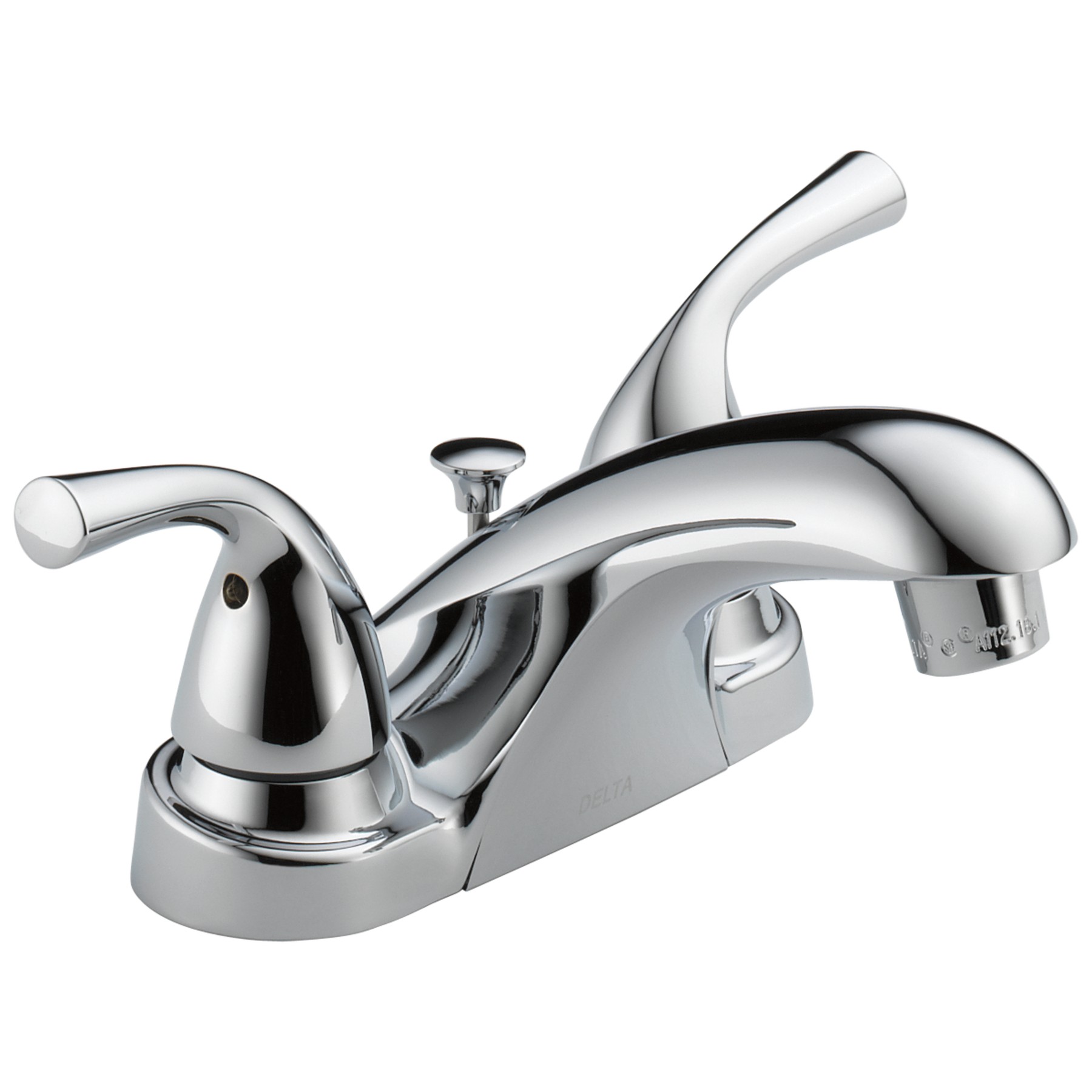 Two Handle Centerset Bathroom Faucet in Chrome