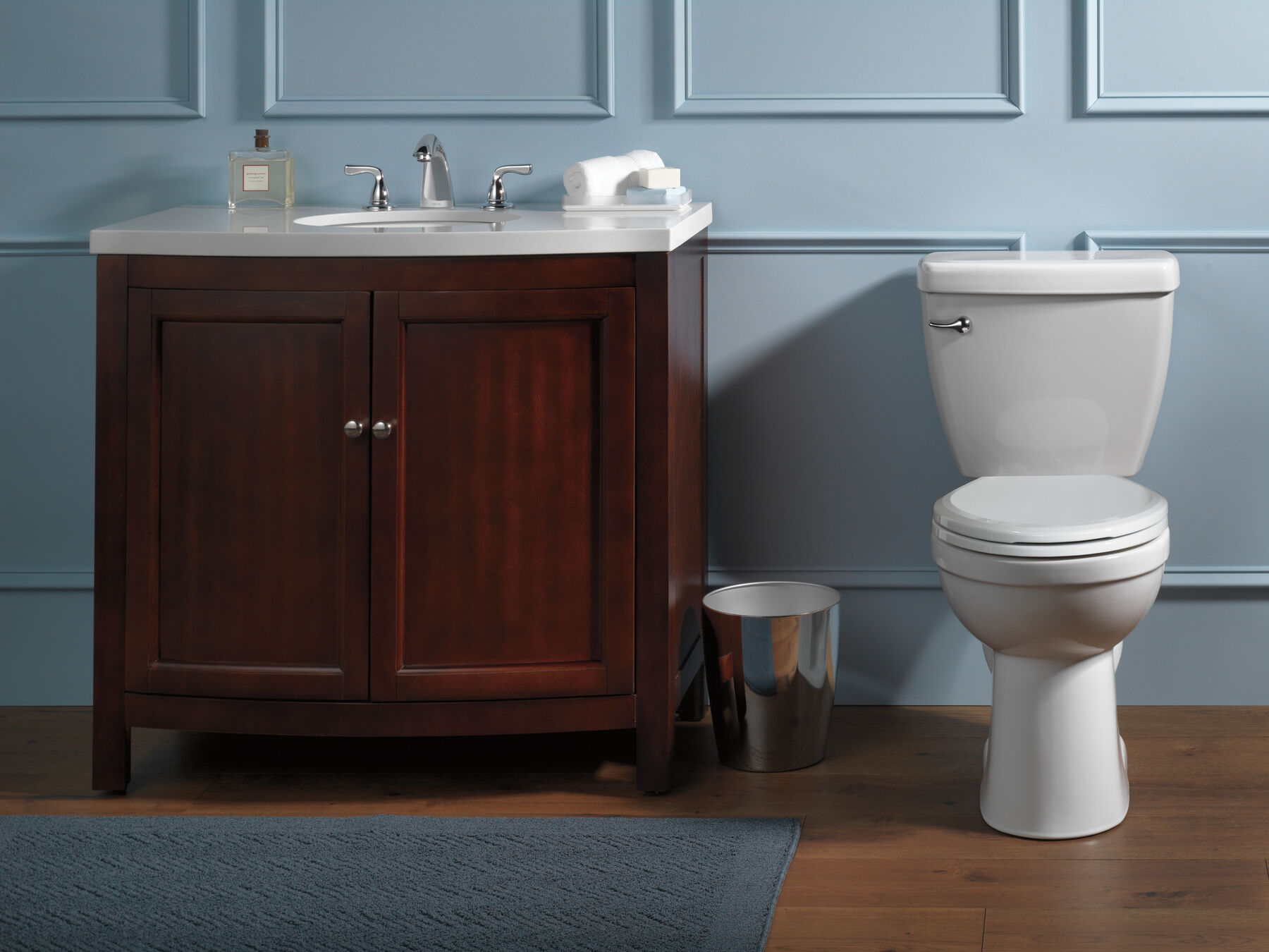 Two Handle Widespread Bathroom Faucet in Chrome — thumbnail 3