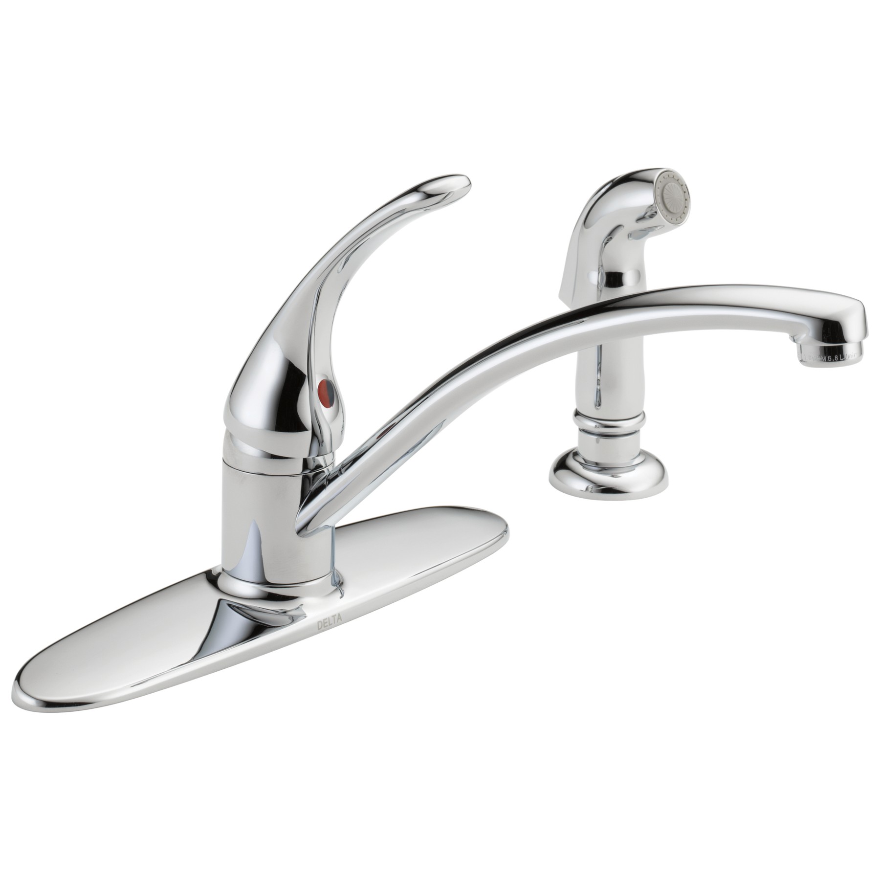 Single Handle Kitchen Faucet with Spray in Chrome B4410LF