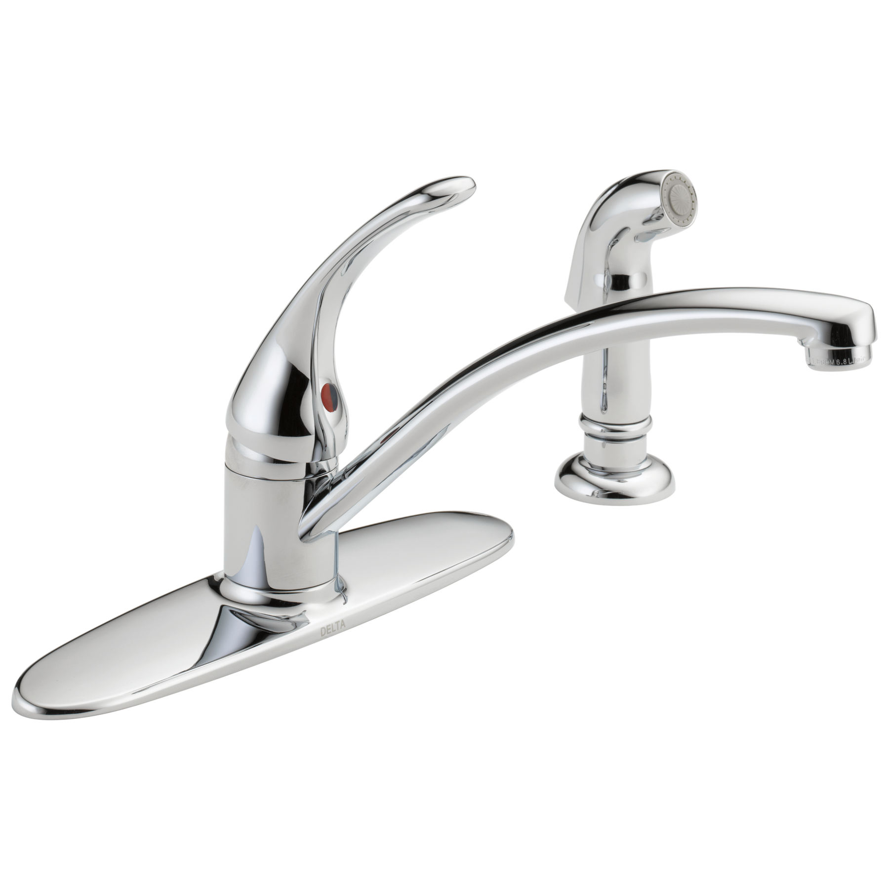 Single Handle Kitchen Faucet with Spray in Chrome B4410LF