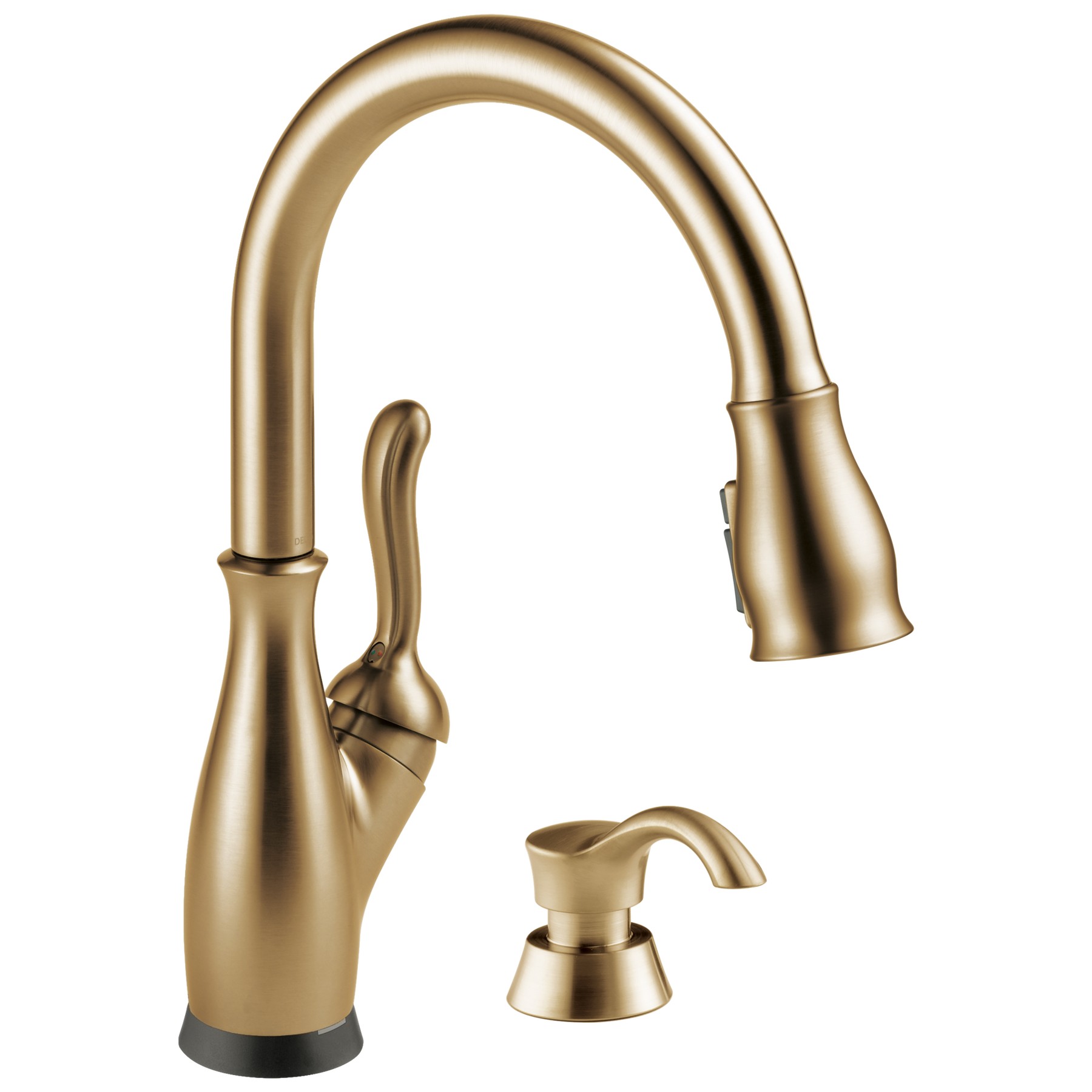 Touch2O Pull-Down Kitchen with Soap Disp Bundle in Champagne Bronze