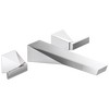 Two Handle Wall Mount Bathroom Faucet Trim in Lumicoat® Chrome — thumbnail 2