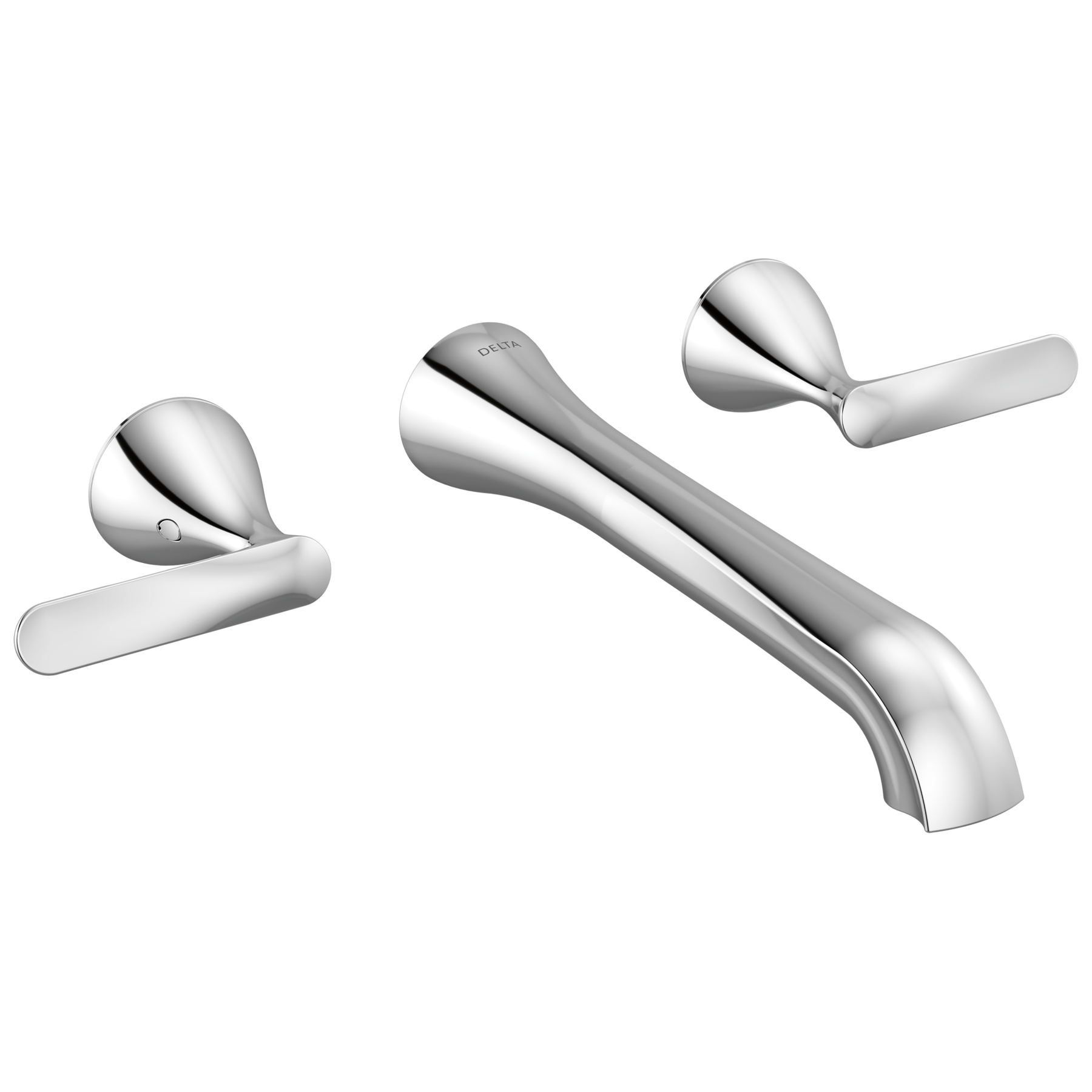 Two Handle Wall Mount Bathroom Faucet in Lumicoat® Chrome — image 1