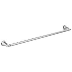 Two Handle Wall Mount Bathroom Faucet Trim in Chrome — thumbnail 3