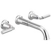 Two Handle Wall Mount Bathroom Faucet Trim in Chrome — thumbnail 2
