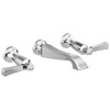 Two Handle Wall Mount Bathroom Faucet Trim Only in Chrome — thumbnail 3