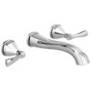 Two Handle Wall Mount Bathroom Faucet Trim in Lumicoat® Chrome — thumbnail 2