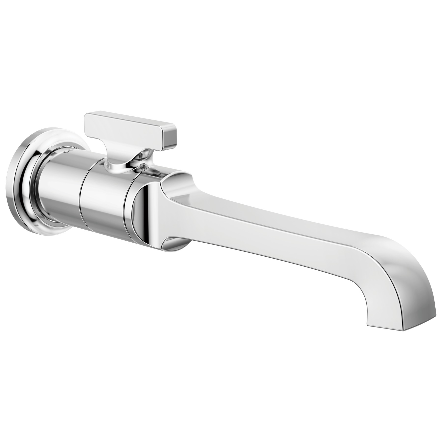 Single Handle Wall Mount Bathroom Faucet Trim in Lumicoat® Chrome