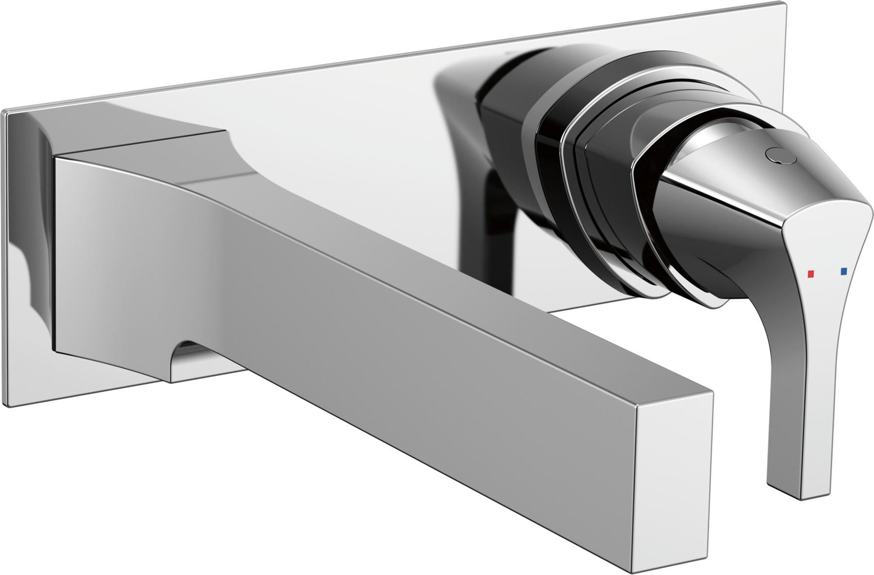 Single Handle Wall Mount Bathroom Faucet Trim in Chrome — thumbnail 2