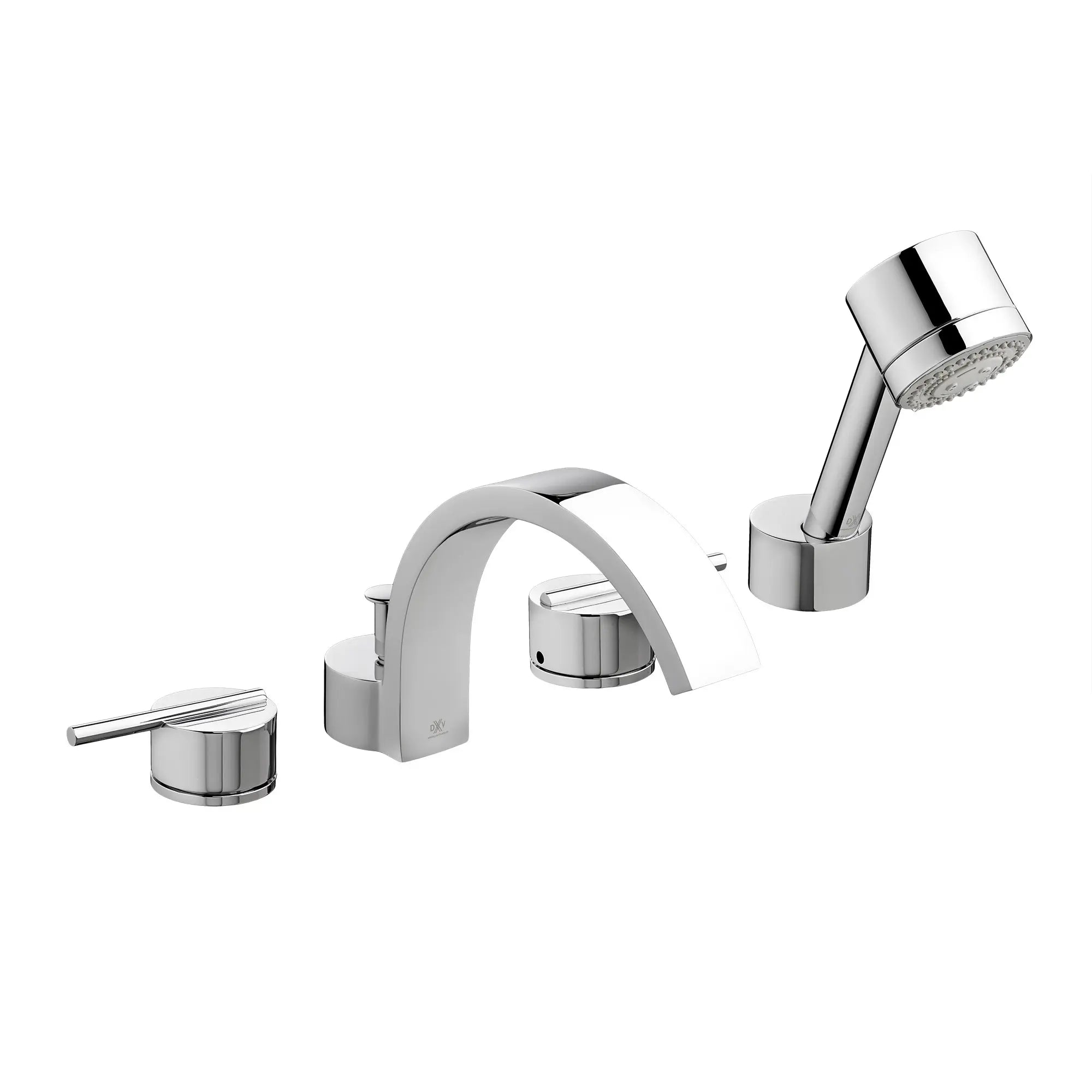 Deck Mount Bathtub Faucet With Hand Shower — thumbnail 2