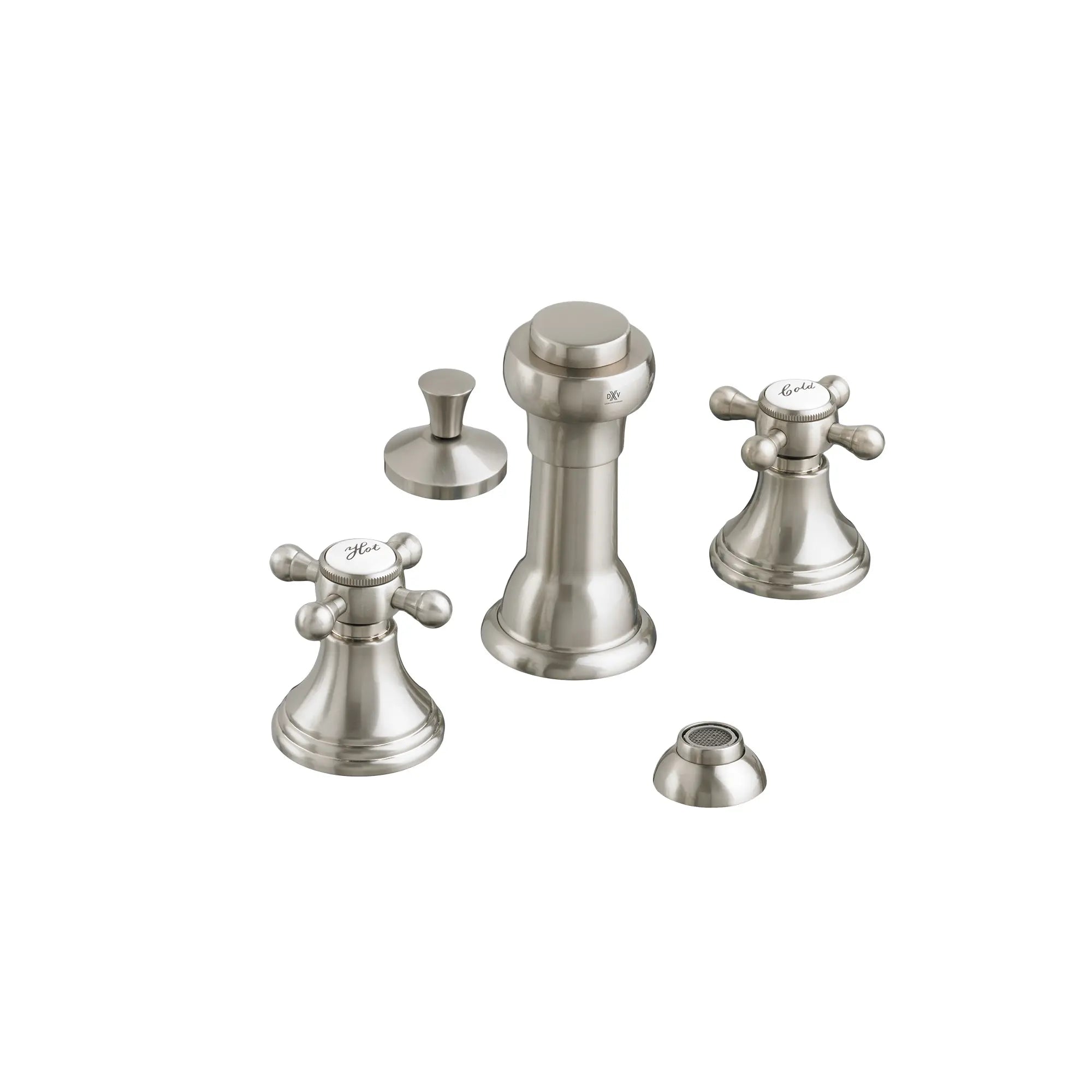 Three-Hole Bidet Faucet with Cross Handles — image 1