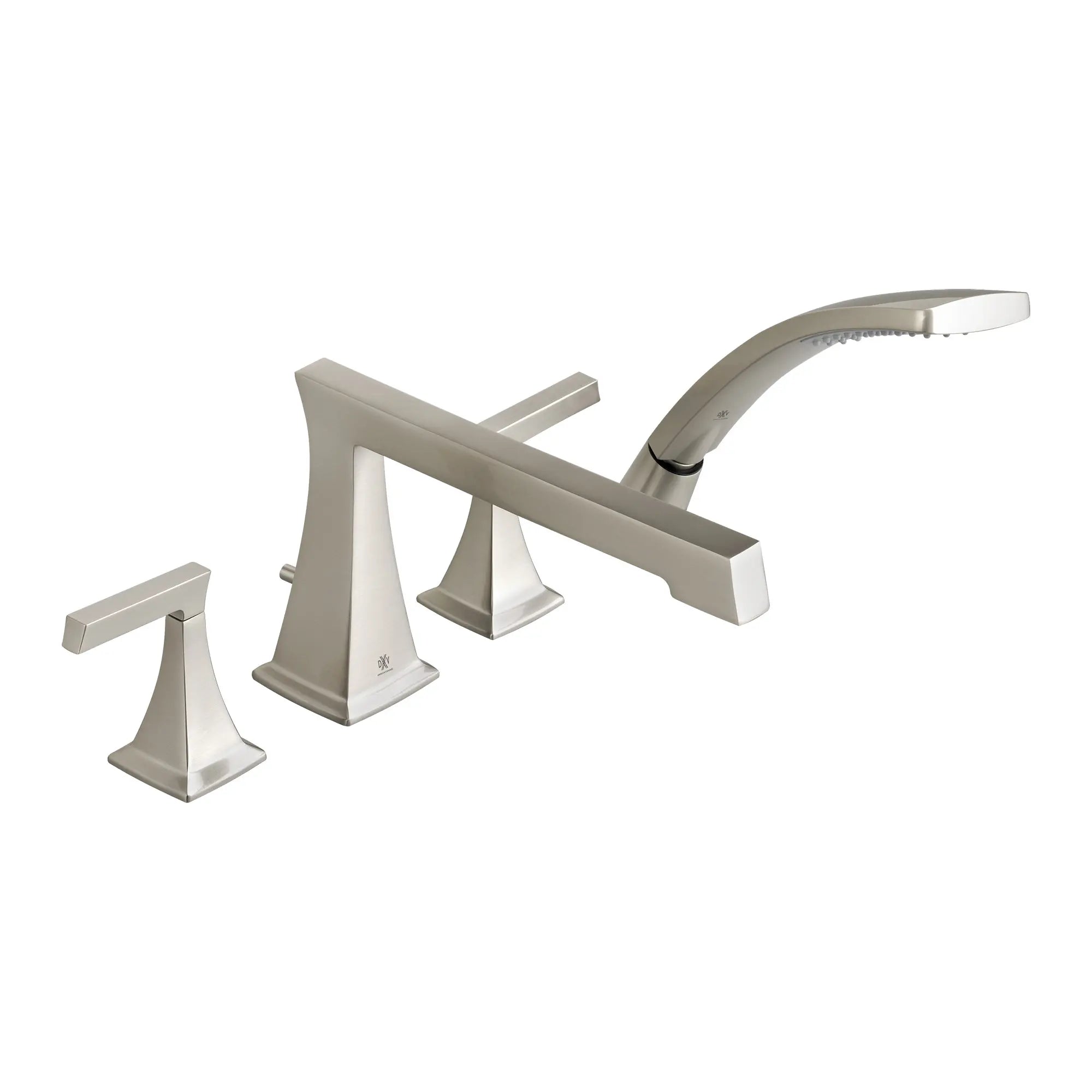 Keefe Deck Mount Bathtub Faucet with Hand Shower