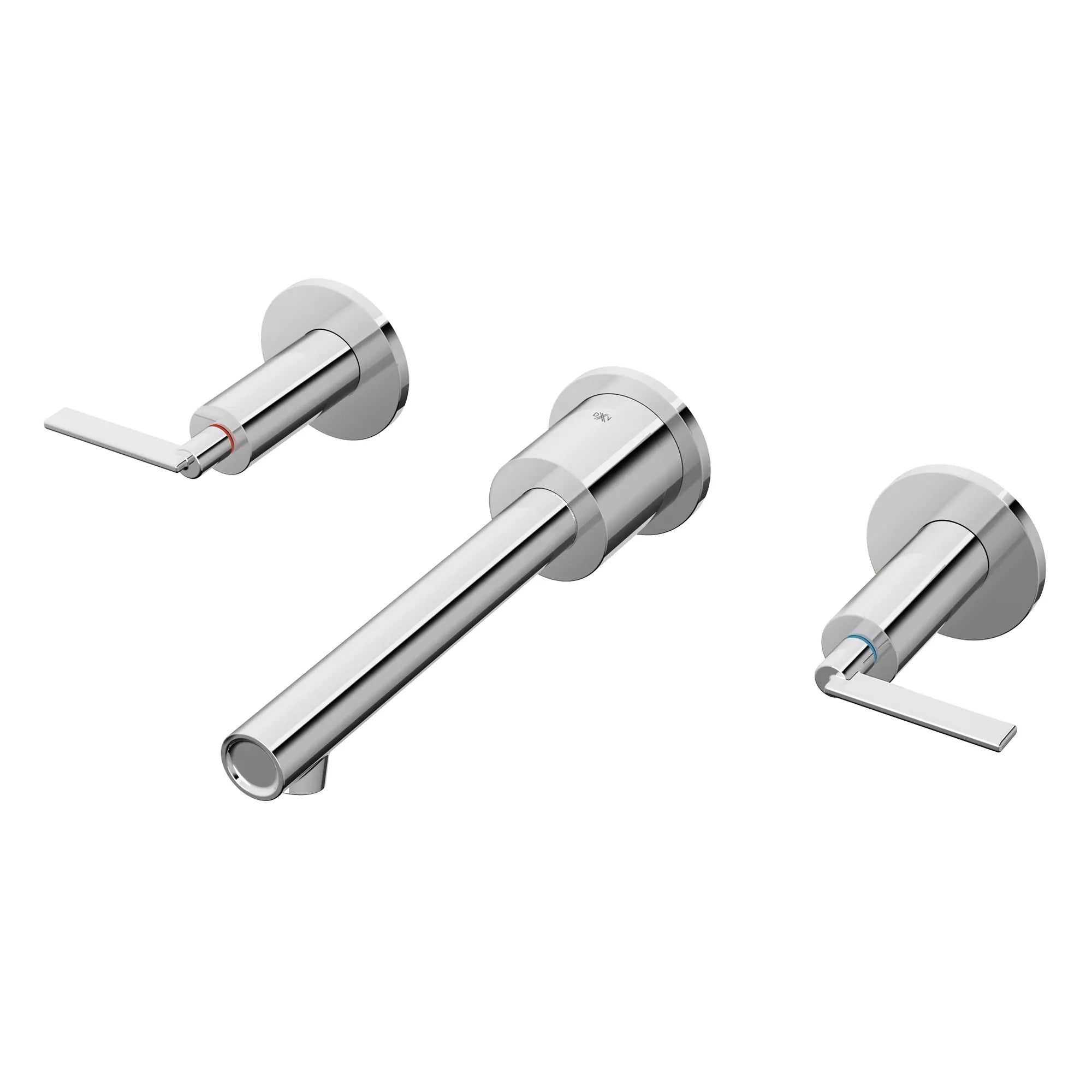 Percy® 2-Handle Wall Mounted Bathroom Faucet with Indicator Markings and Lever Handles — thumbnail 2