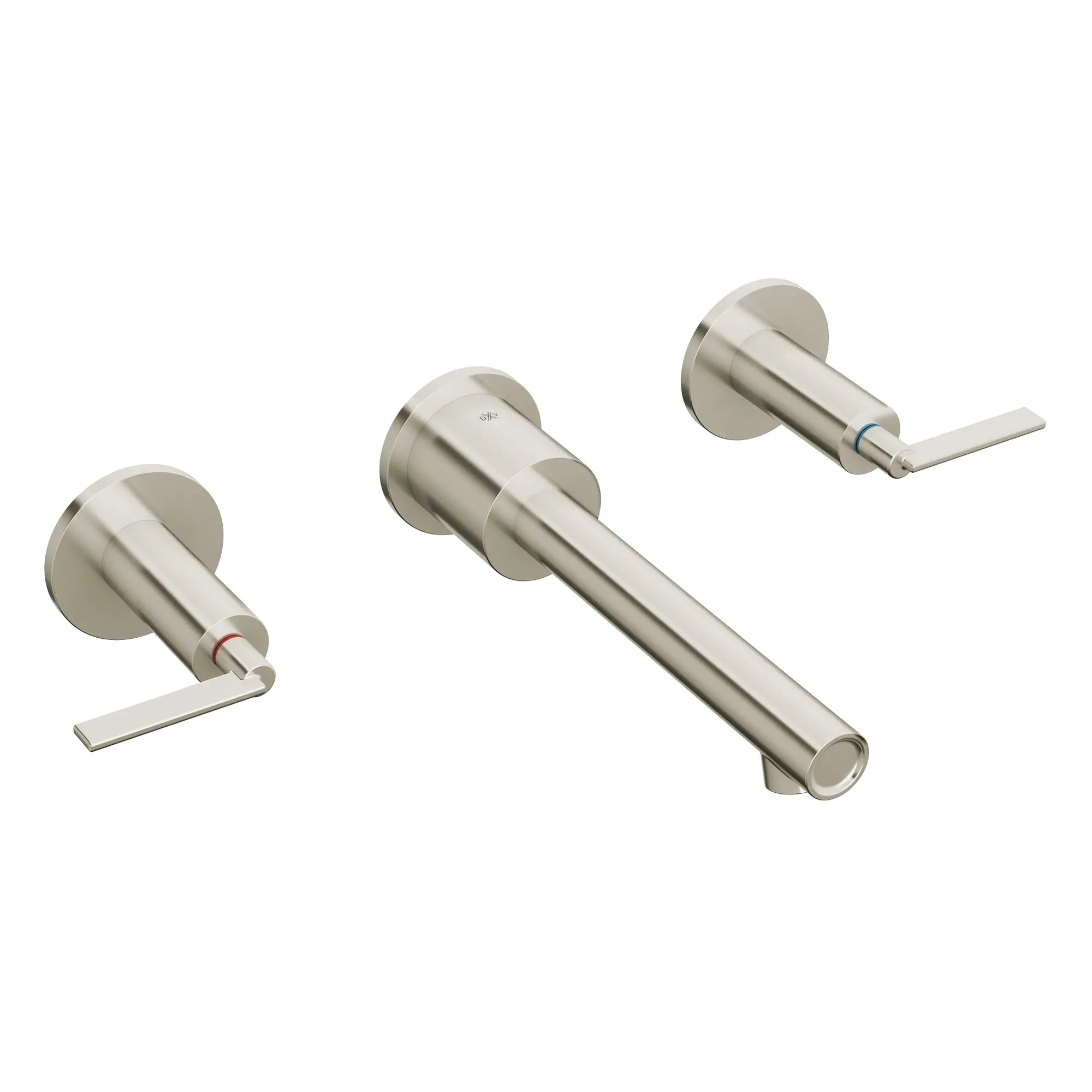 Percy® 2-Handle Wall Mounted Bathroom Faucet with Indicator Markings and Lever Handles — image 1