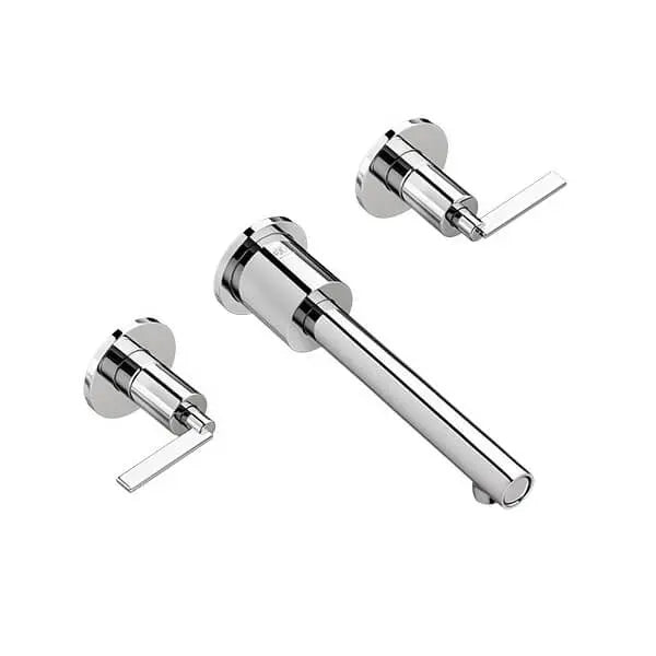 Percy 2-Handle Wall Mounted Bathroom Faucet with Lever Handles — thumbnail 2