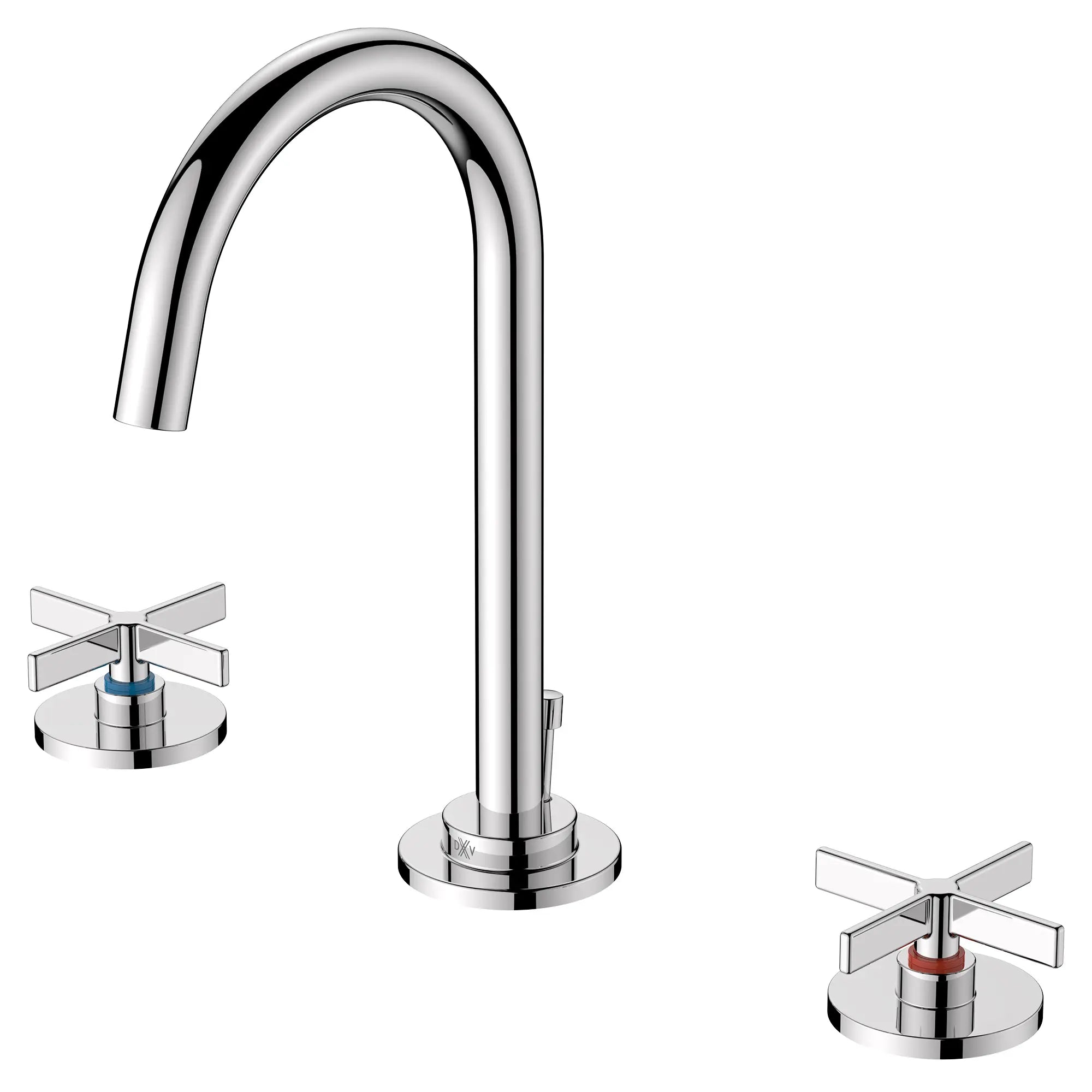 Percy® 2-Handle Widespread Bathroom Faucet with Indicator Markings and Cross Handles