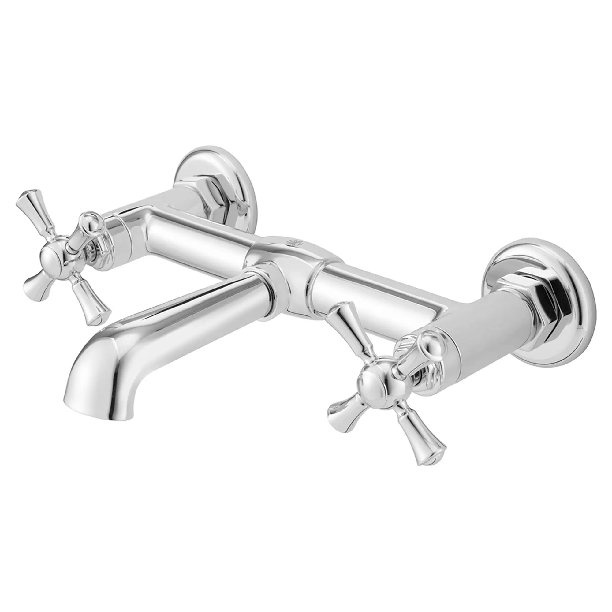 Oak Hill® 2-Handle Wall Mount Bathroom Faucet with Cross Handles — thumbnail 2