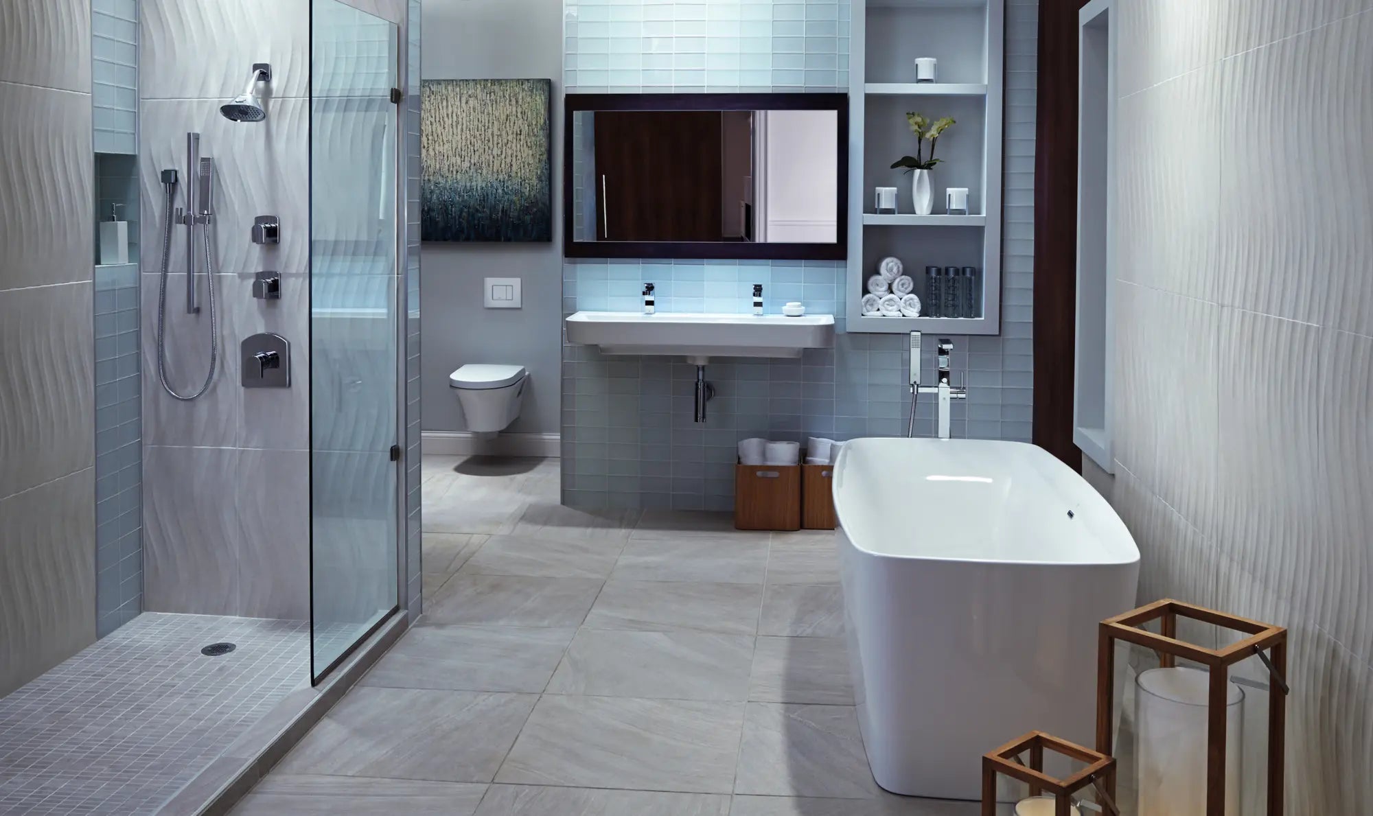 Square Floor Mount Bathtub Faucet — thumbnail 2