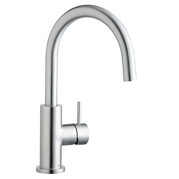 Elkay Allure Single Hole Kitchen Faucet with Lever Handle Satin Stainless Steel — image 1