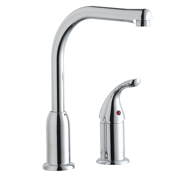Elkay Everyday Kitchen Faucet with Remote Lever Handle Restricted Spout Chrome — image 1