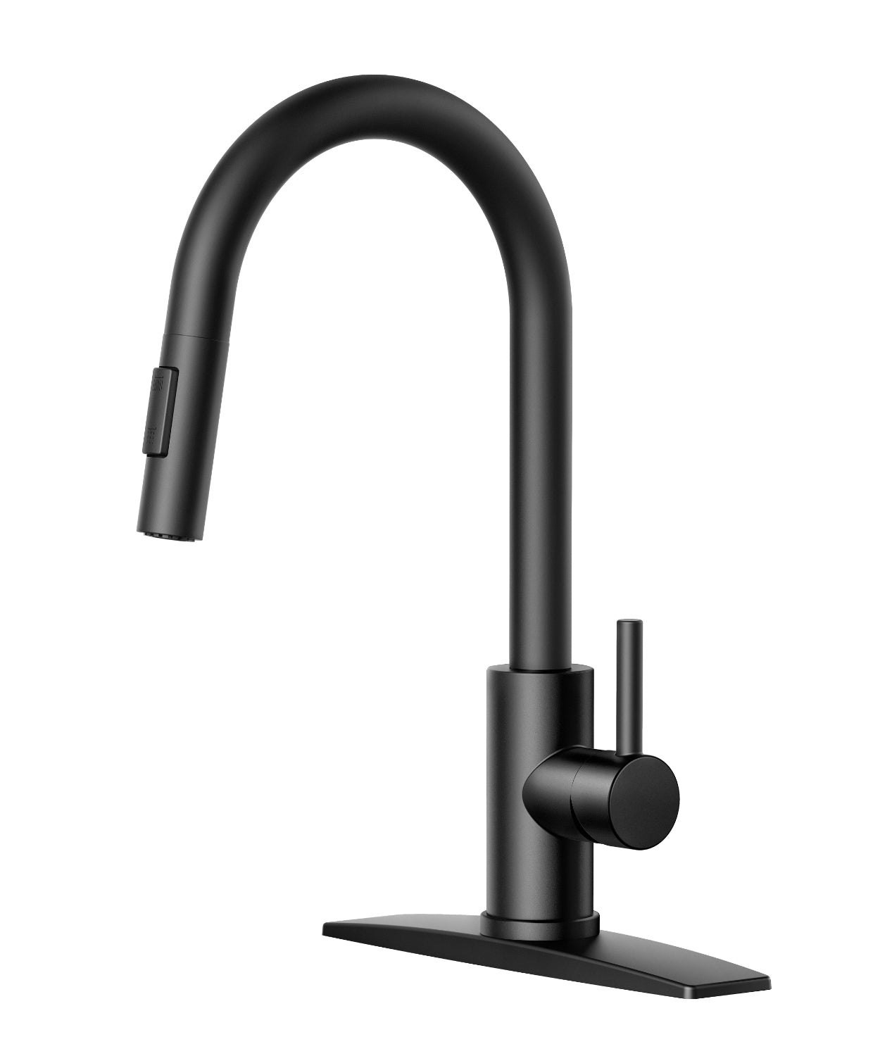 FORIOUS Kitchen Faucets with Pull Down Sprayer Kitchen Sink Faucet Stainless Steel with soap dispenser — thumbnail 2