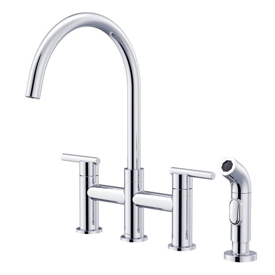 Parma® Two Handle Bridge Kitchen Faucet with Sidespray — image 1