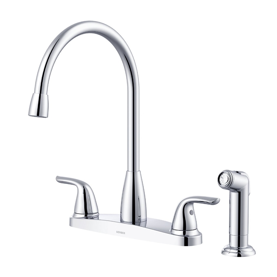 Viper™ Two Handle High Arc Kitchen Faucet with Sidespray