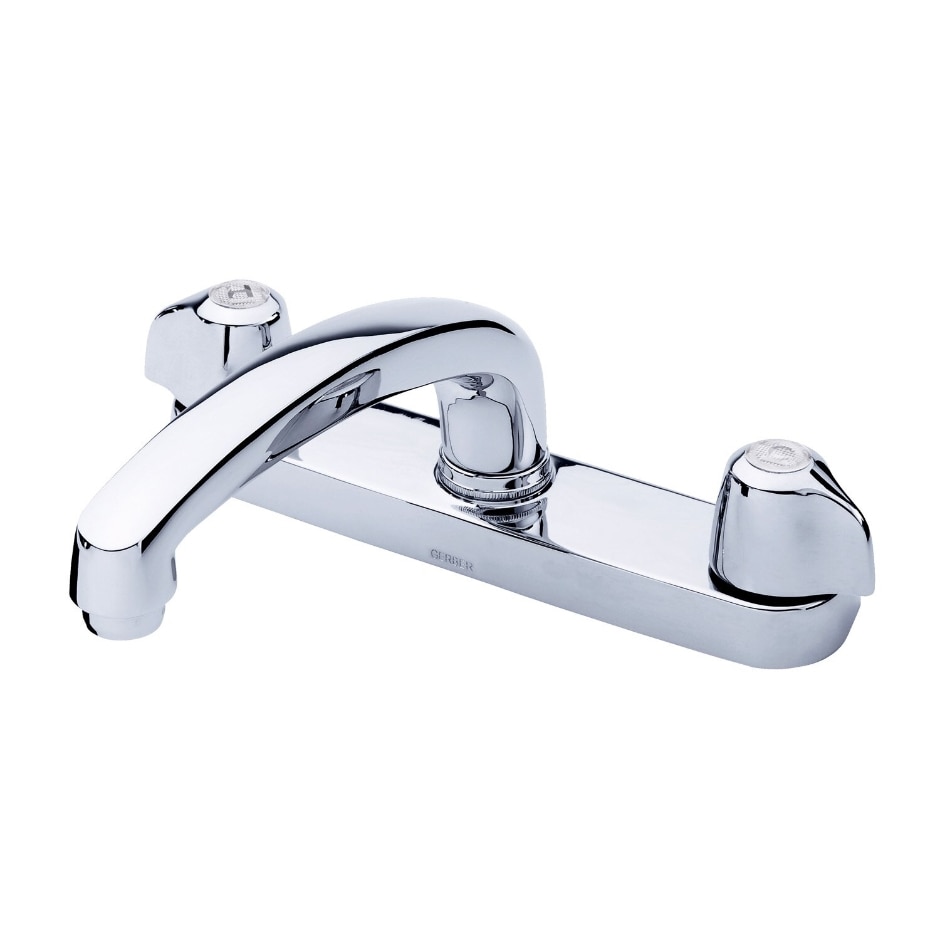 Gerber Classics™ Two Handle Cover Plate Mounted Kitchen Faucet with Metal Handles and Cast Brass Spout — image 1