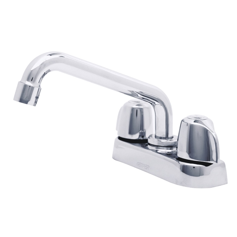 Gerber Classics™ Two Handle Centerset Laundry Faucet with Metal Handles and 6" Swing Spout