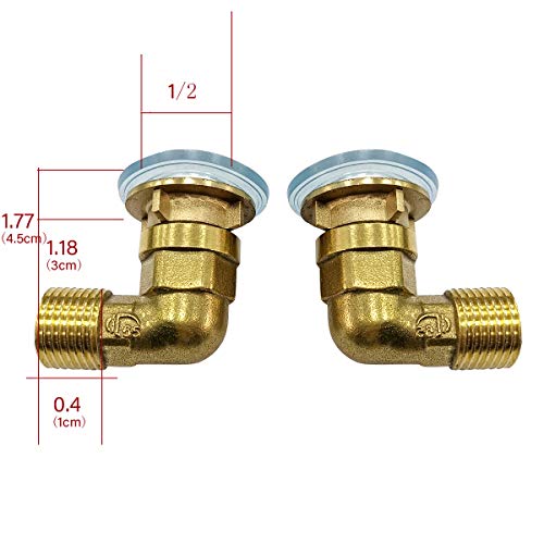 Installation Kit for Wall Mount Commercial Kitchen Faucet Backsplash Mounting Kit Faucets Connector Set for Stainless Steel Prep Utility Sink 1/2 Inch Female to Male — thumbnail 3