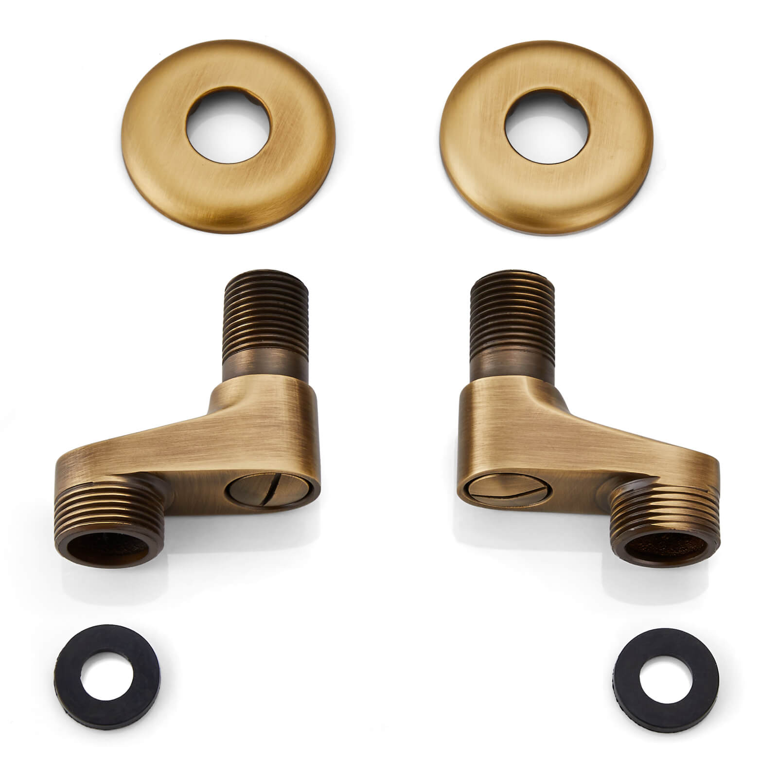 Clawfoot Tub 3-3/8 Inch Adapter Claw Foot Bathtub Kitchen Faucet Adjustable Swing Arms Commercial Utility Eccentric Screw Plus Size 1 Pair — image 1