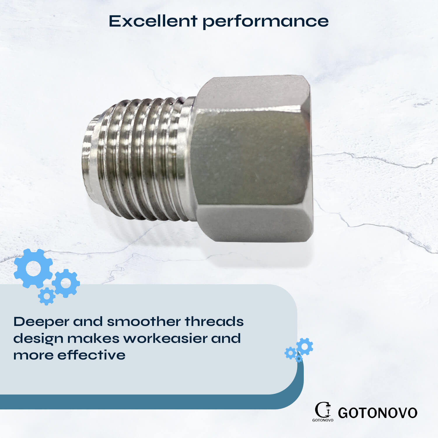 G1/2 Inch Female To NPT1/2 Inch Male Threads Adapter Shower Fixture 304SS Material Sink Faucet Stainless Steel 2 Pack — thumbnail 2