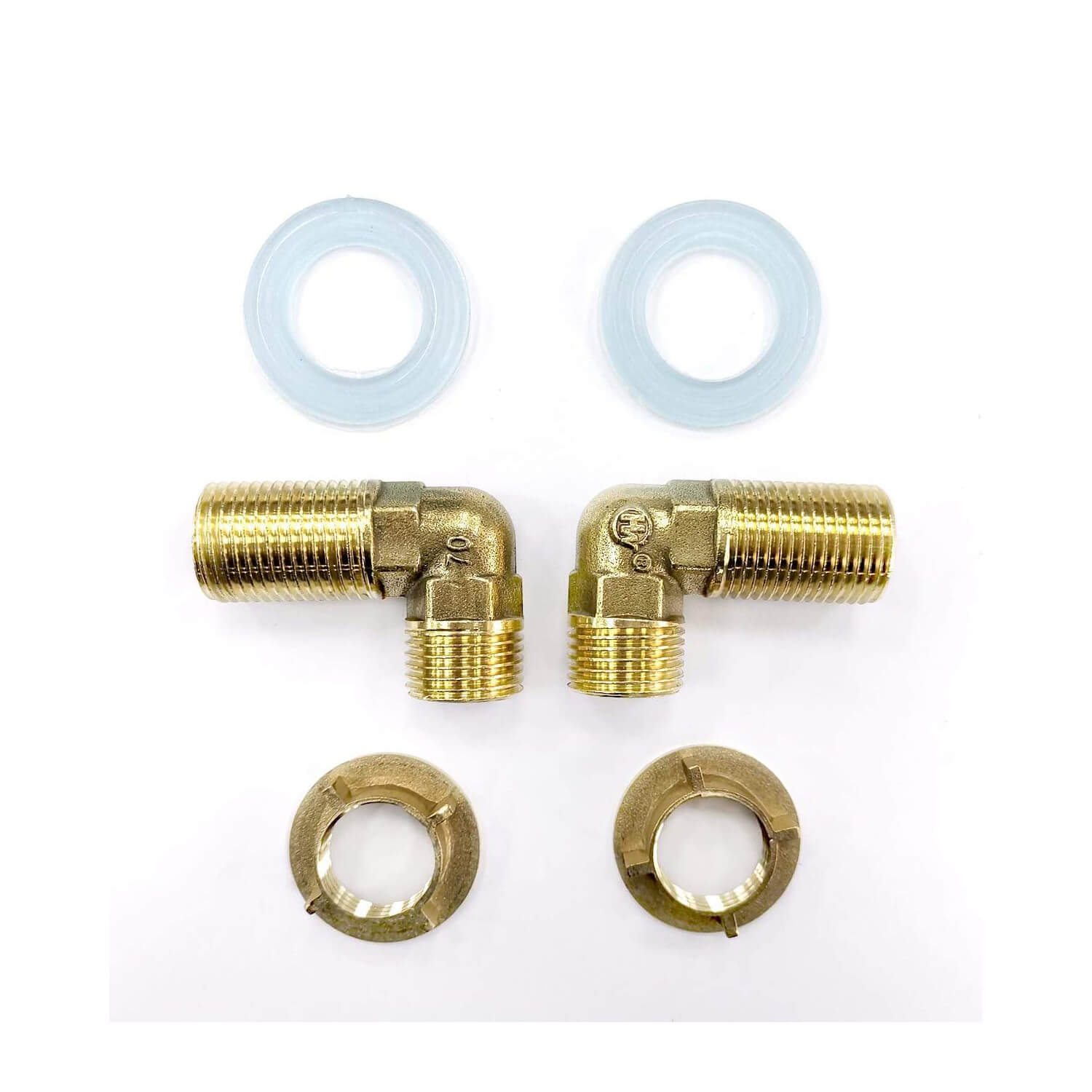 Installation Kit for Wall Mount Faucet Backsplash Mounted Faucets Connector Set for Stainless Steel Commercial Kitchen Prep Utility Sink 1/2 Inch NPT Male