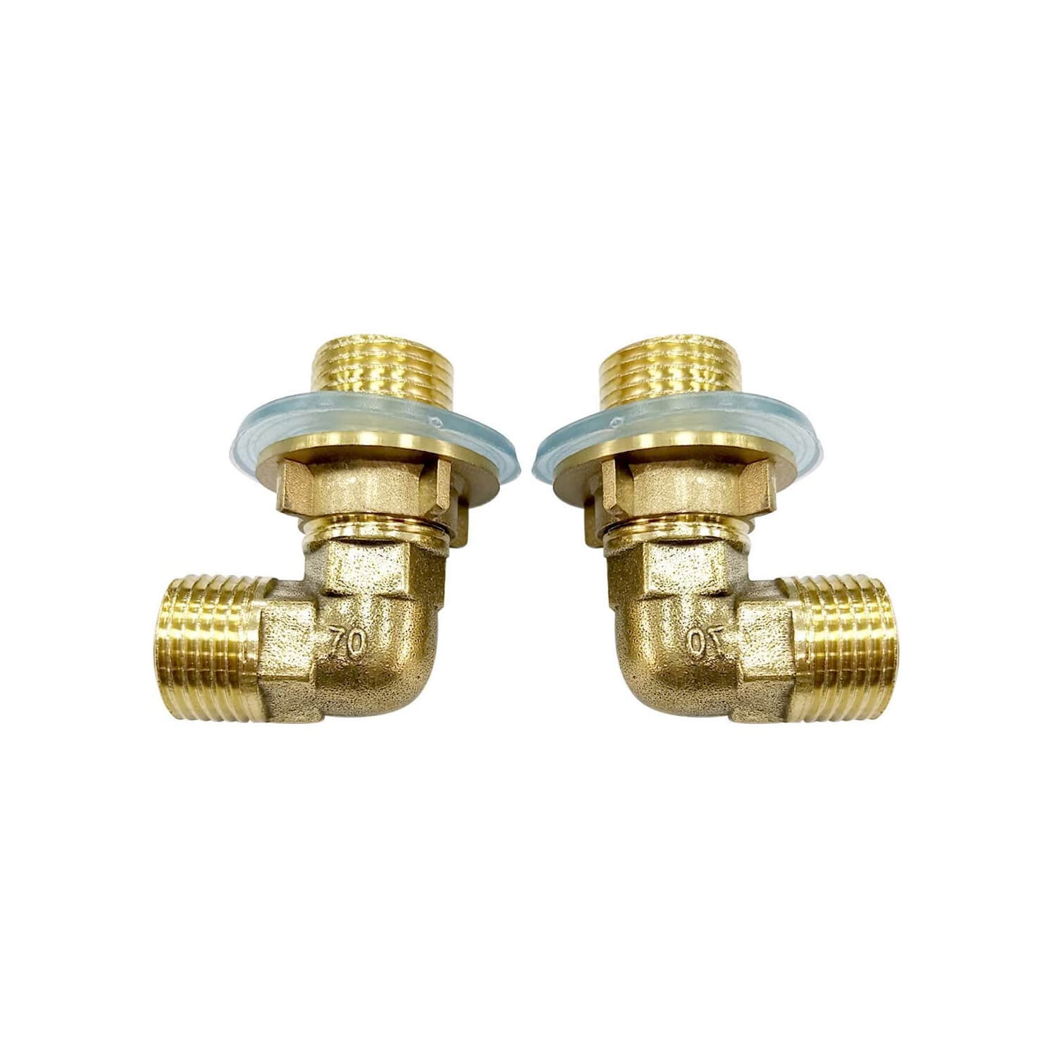 Installation Kit for Wall Mount Faucet Backsplash Mounted Faucets Connector Set for Stainless Steel Commercial Kitchen Prep Utility Sink 1/2 Inch NPT Male — thumbnail 2