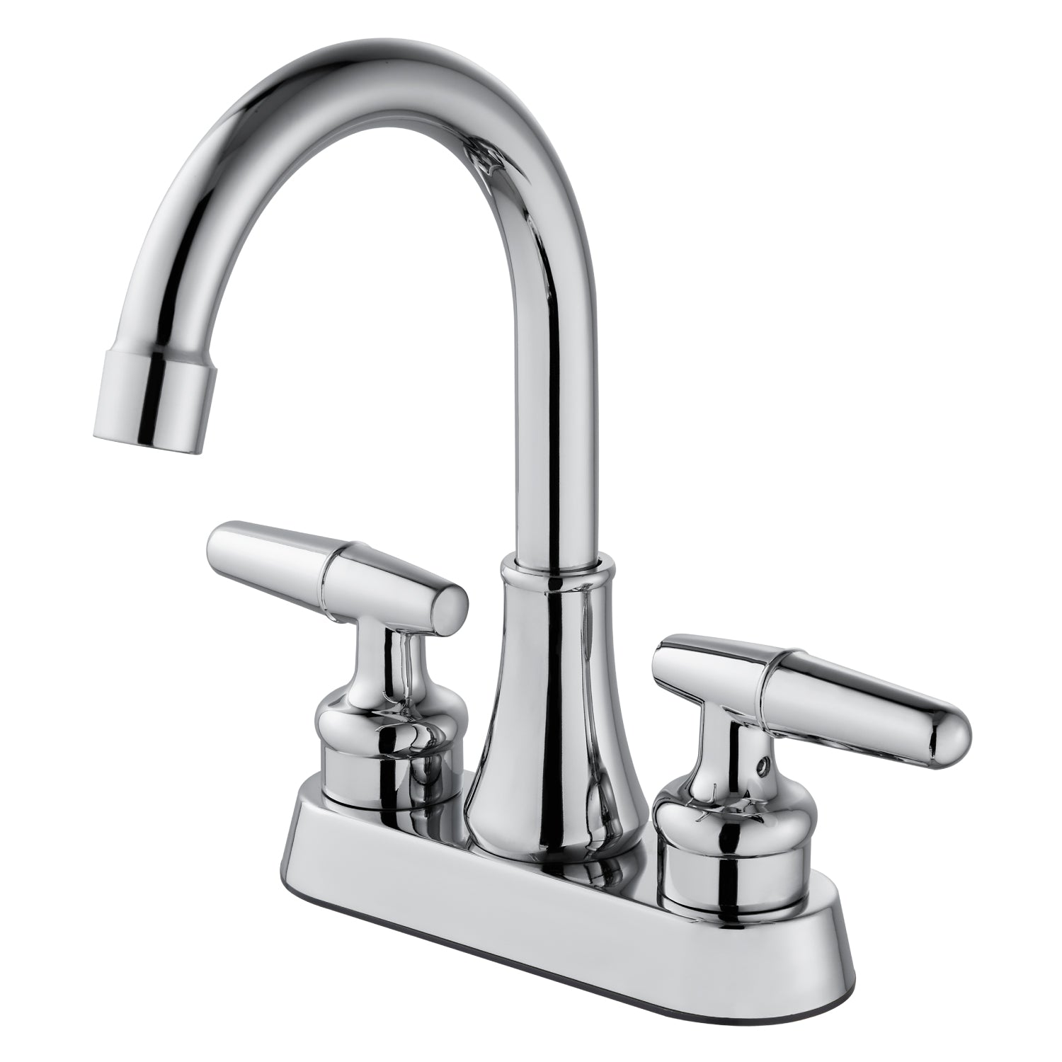 Bathroom Sink Faucet 4 Inch Centerset Lavatory Basin Mixer Tap Double Hole Two Handle Swivel Spout 360 Degree Deck Mount Vanity Vessel Faucet,Classic — image 1