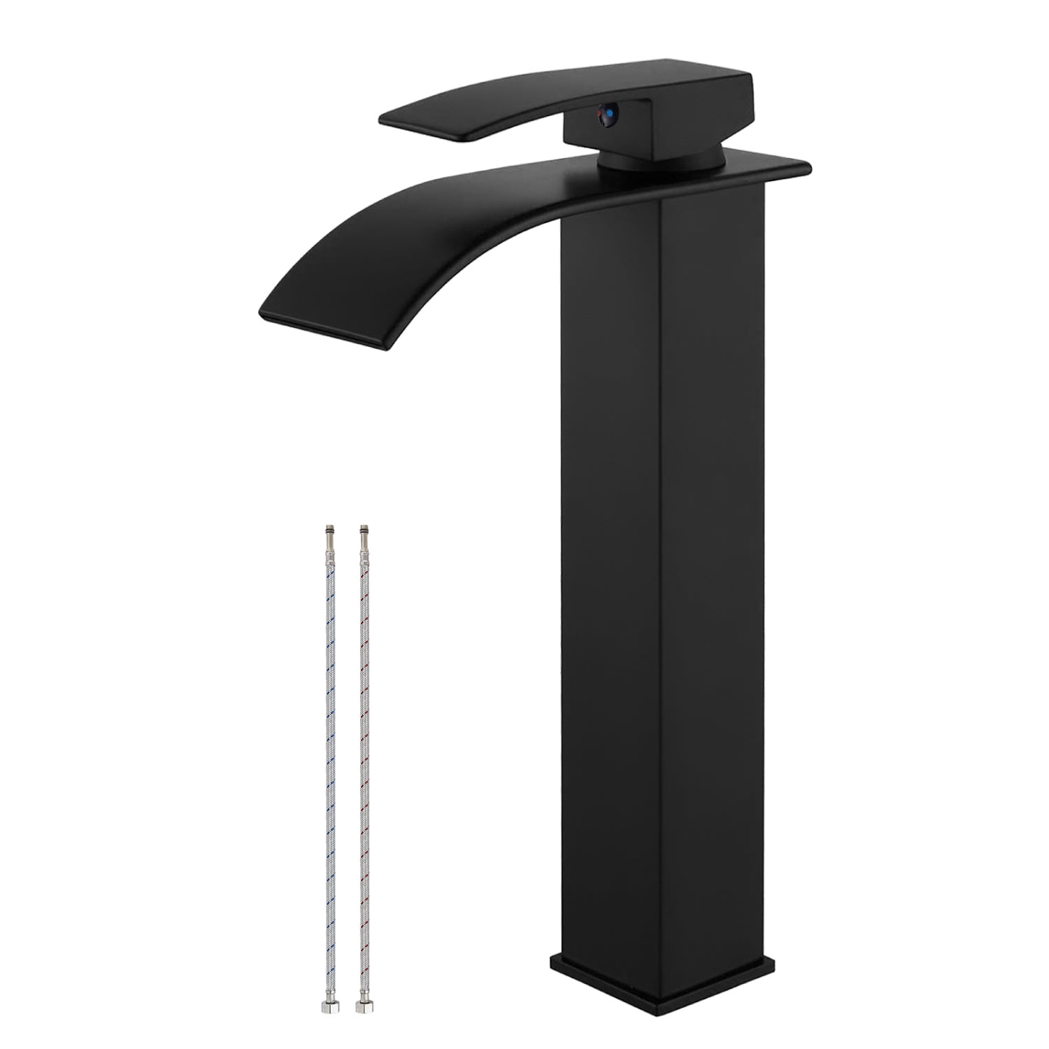 gotonovo Tall Waterfall Bathroom Vessel Sink Faucet Modern Bathroom Vanity Faucet Single Handle Single Hole Farmhouse Bar Mixer Tap Washbasin Faucet Deck Mount — image 1