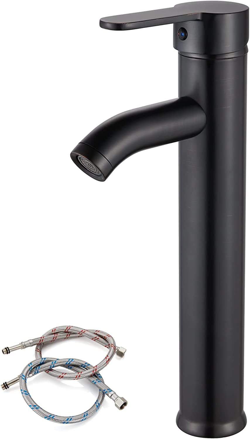 gotonovo Bathroom Vessel Sink Faucet Single Handle Lavatory Vanity Mixer Tap Tall Spout Single Hole — image 1