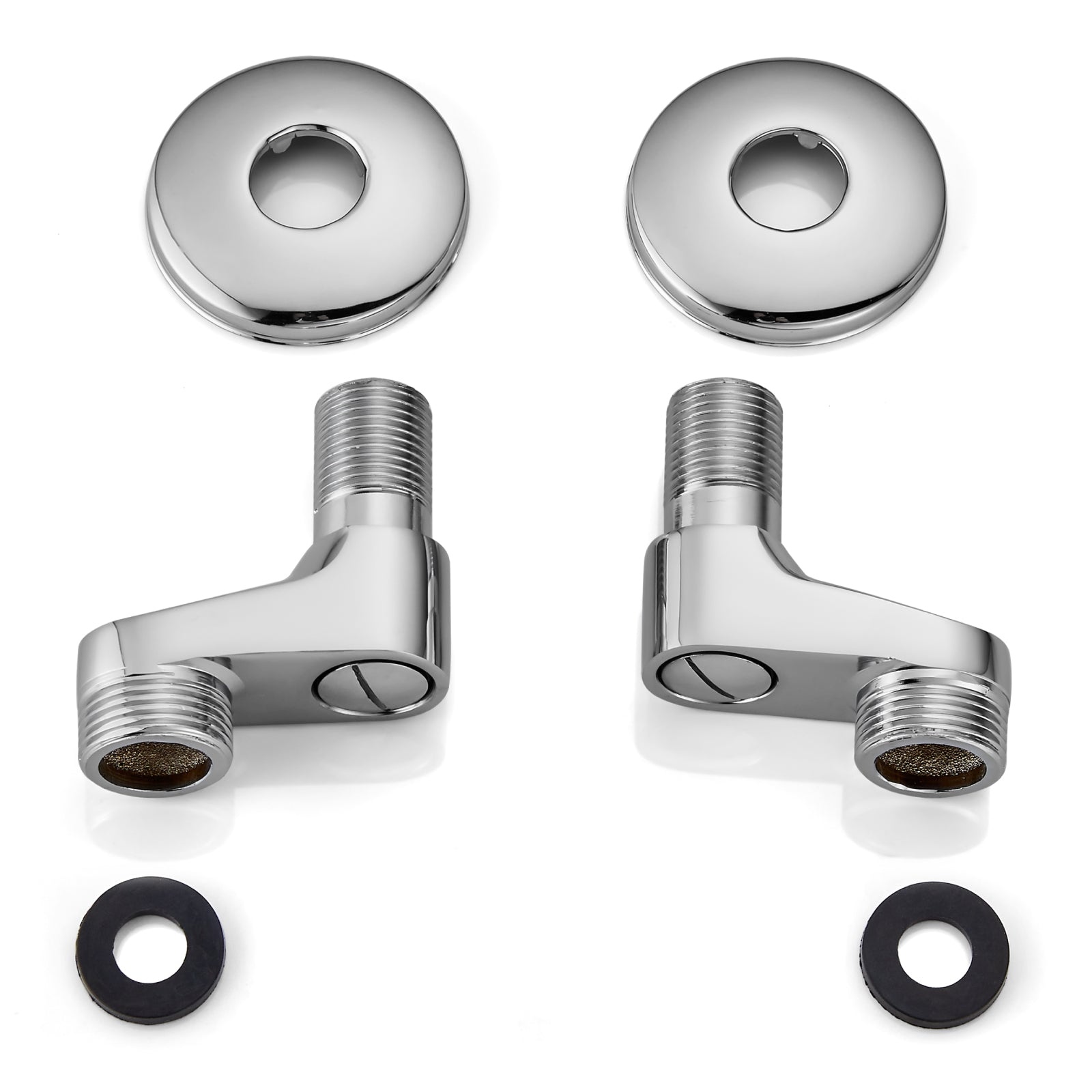 Clawfoot Tub 3-3/8 Inch Adapter Claw Foot Bathtub Kitchen Faucet Adjustable Swing Arms Commercial Utility Eccentric Screw Plus Size 1 Pair