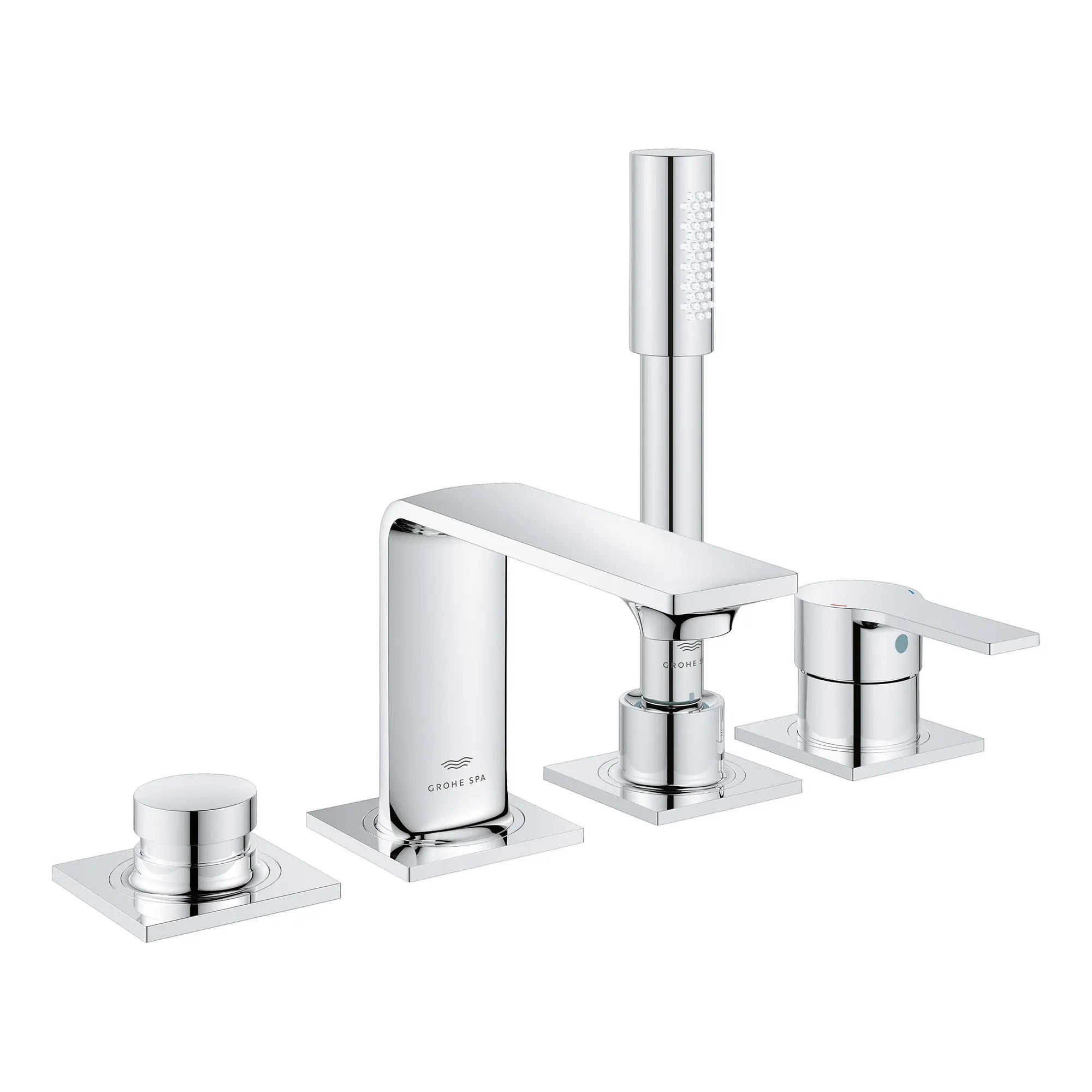 Allure 4-Hole Single-Handle Deck Mount Roman Tub Faucet with 1.75 GPM (6.6 L/min) Hand Shower