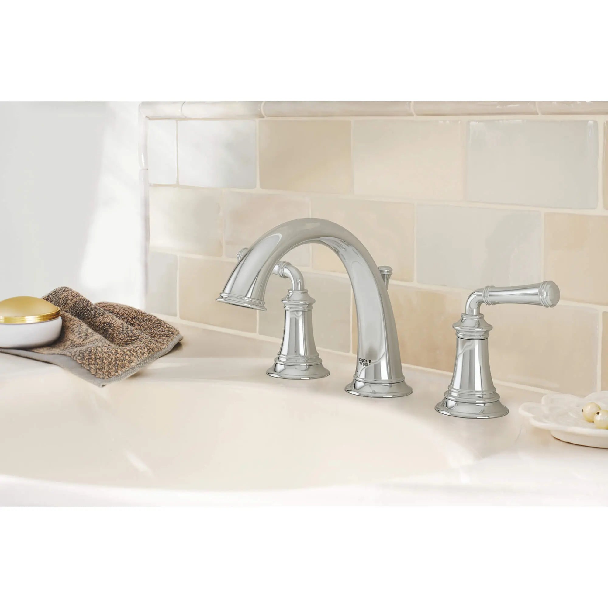 8-inch Widespread 2-Handle S-Size Bathroom Faucet 1.2 GPM — thumbnail 3