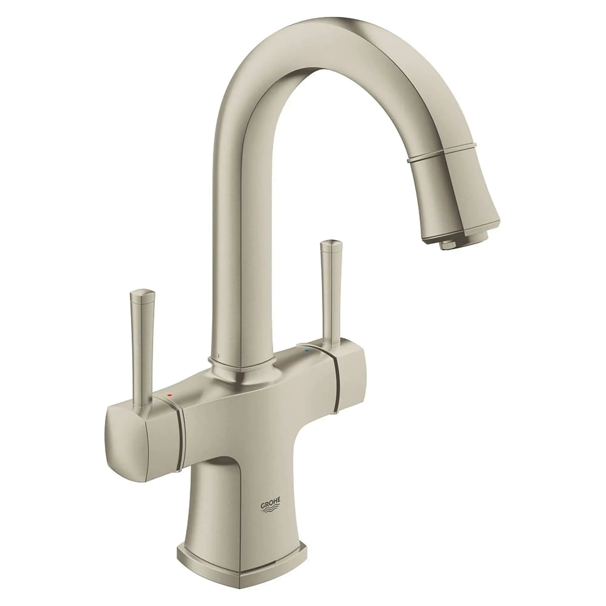 2-Handle Single-Hole High Arc Bathroom Faucet — image 1