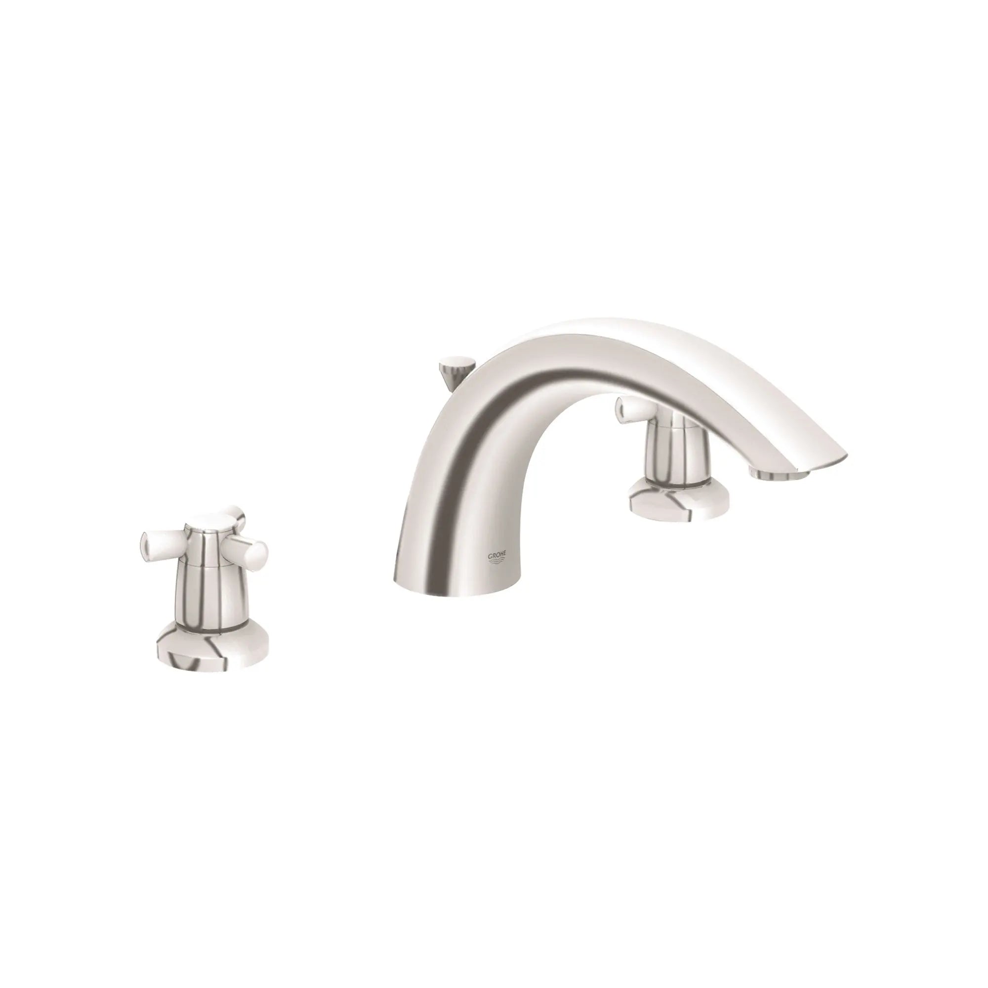 3-Hole 2-Handle Deck Mount Roman Tub Faucet — thumbnail 2