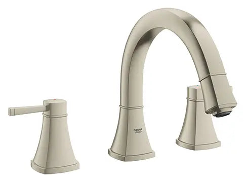3-Hole 2-Handle Deck Mount Roman Tub Faucet — thumbnail 2