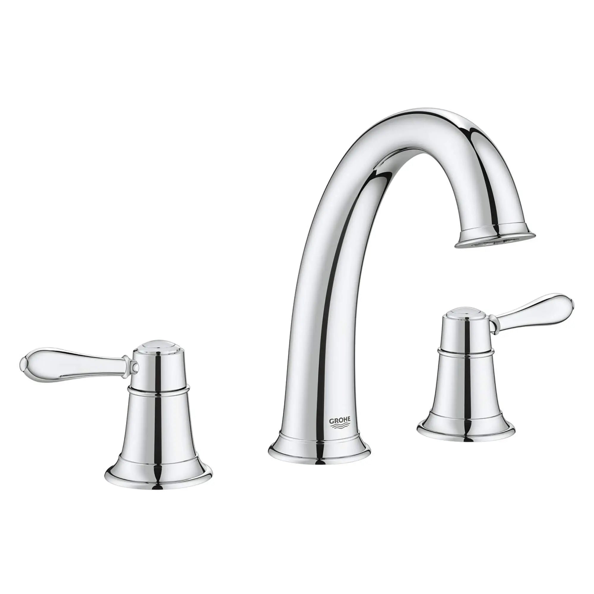 3-Hole 2-Handle Deck Mount Roman Tub Faucet — thumbnail 3