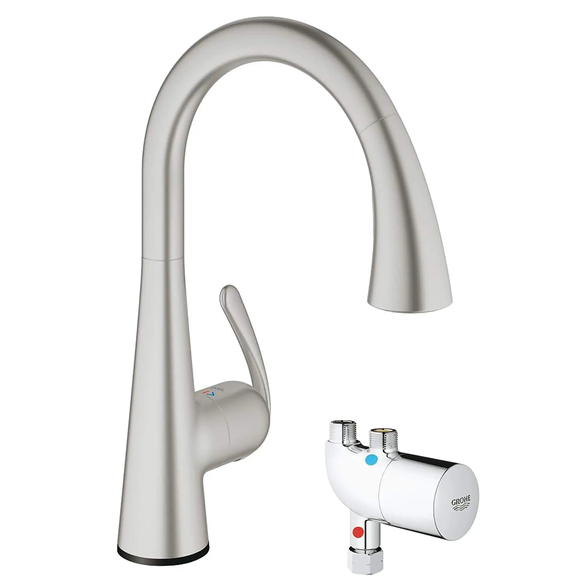Single-Handle Pull Down Kitchen Faucet Dual Spray 1.75 GPM — image 1