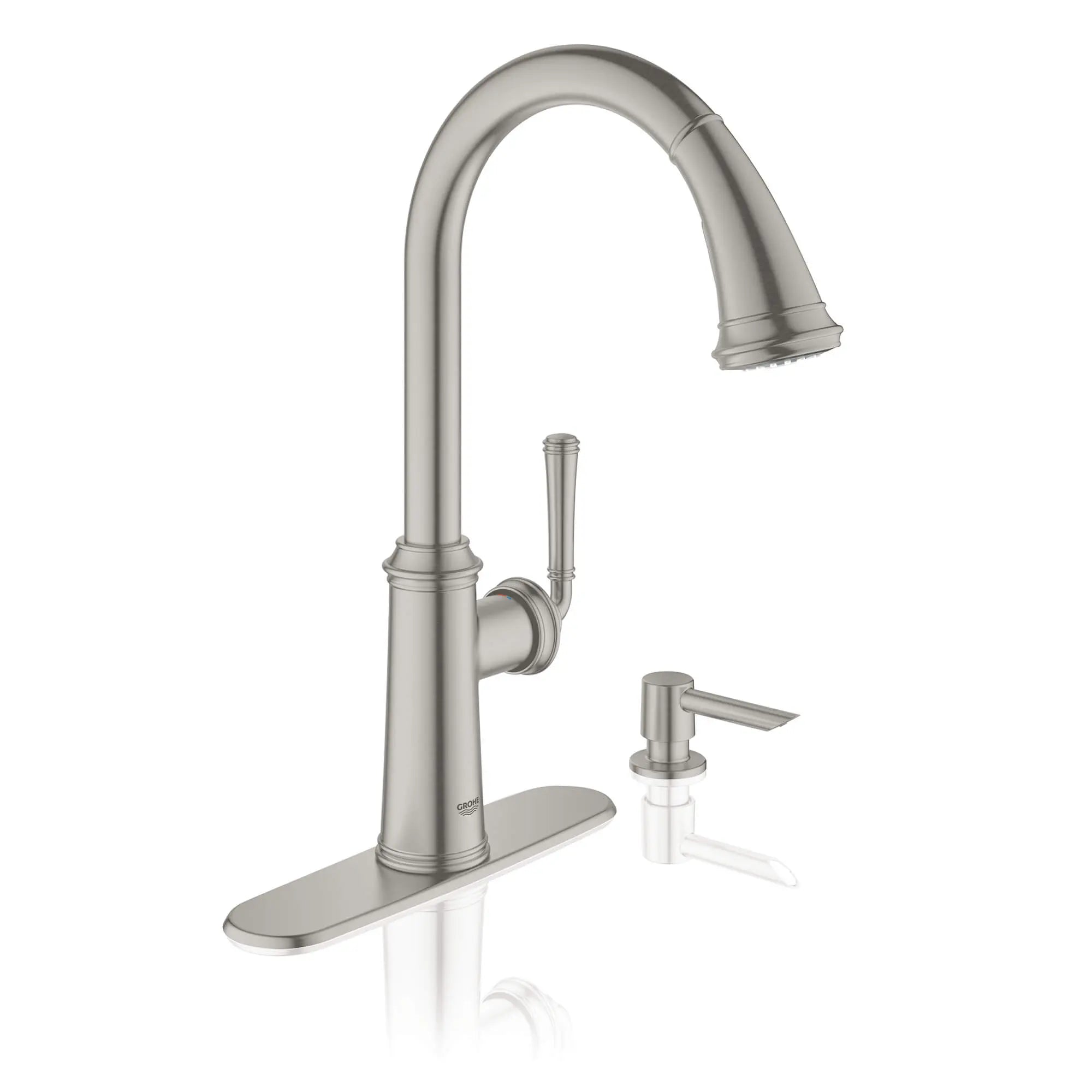 Single-Handle Pull Down Kitchen Faucet Dual Spray 1.75 GPM — thumbnail 3