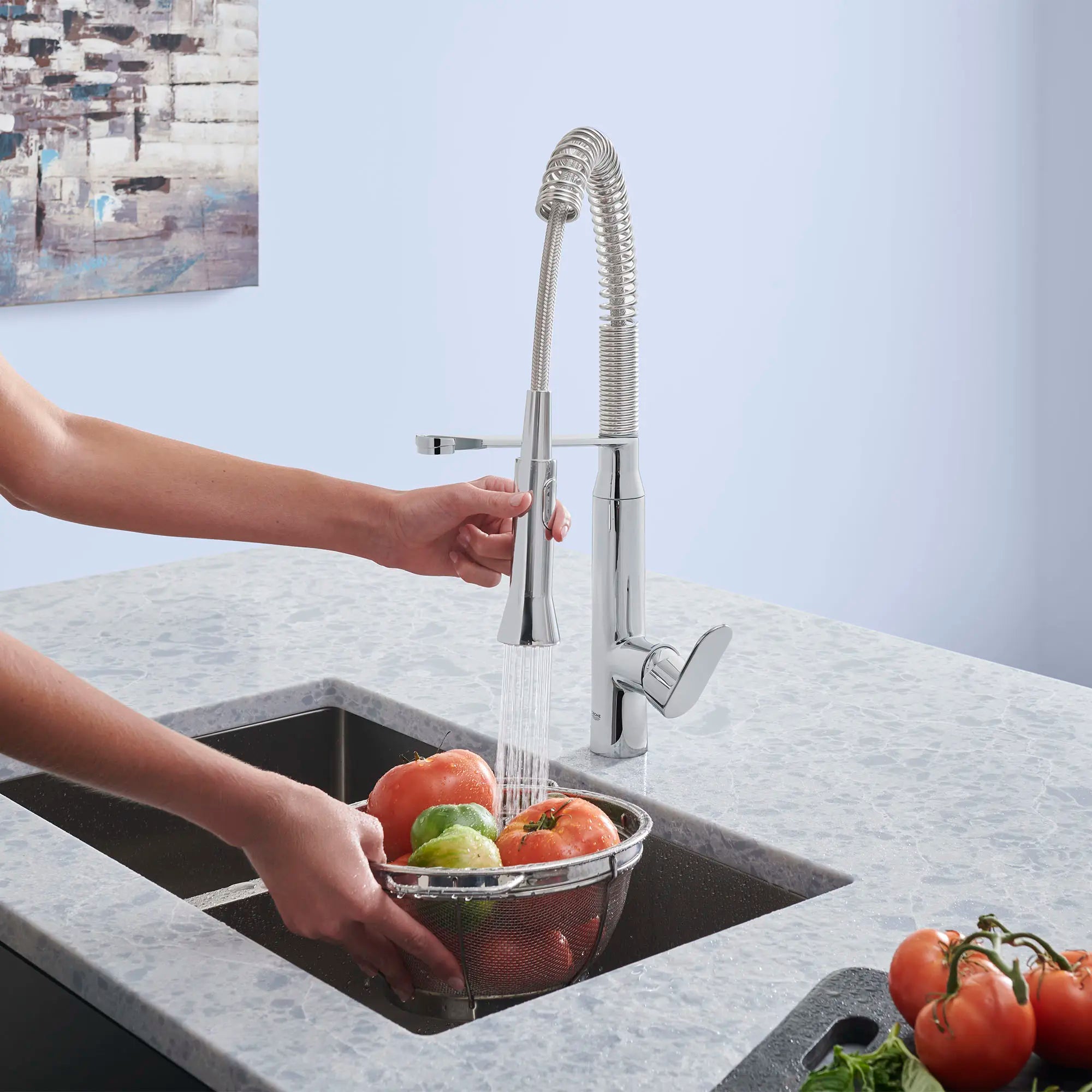 K7 Medium Single-Handle Semi-Pro Dual Spray Kitchen Faucet 1.75 GPM (6.6 L/min) — thumbnail 2